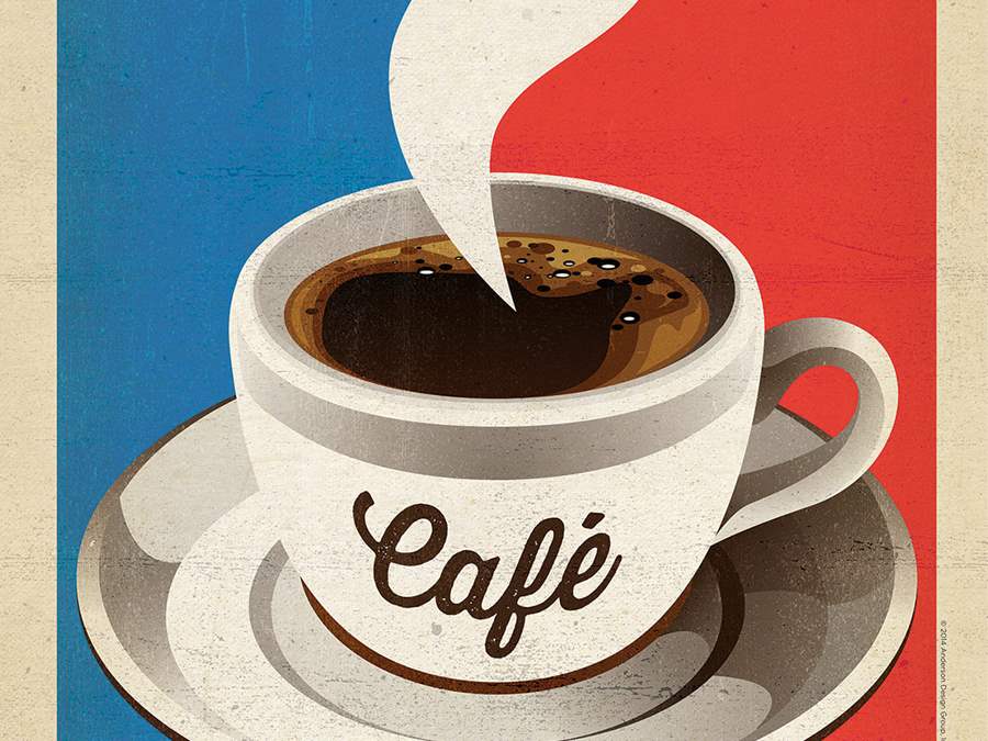 poster of a cup of coffee
